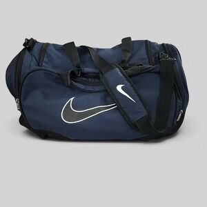 Nike Brasilia Training Duffel Bag - Navy/Black Gym Travel 20 x10 x 8 Medium